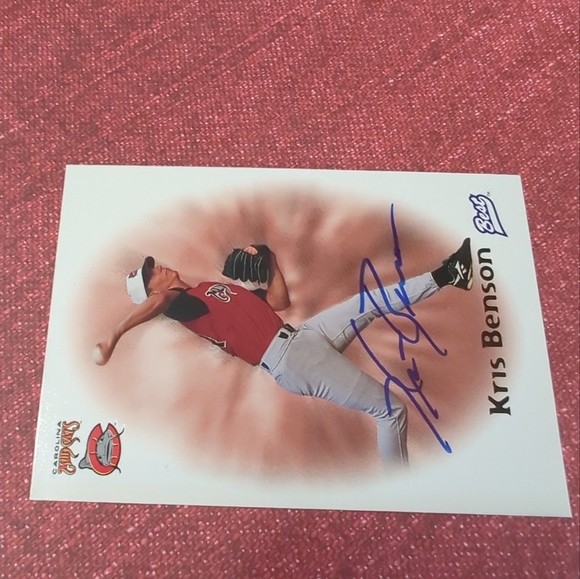 Kris Benson 1998 Best AUTHENTIC AUTOGRAPH Carolina Mud Cats Pittsburgh Pirates. - Picture 4 of 9